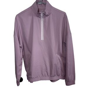 MTA Sports Women's Mauve Pink Half Zip Athletic Pullover Jacket  Size Medium